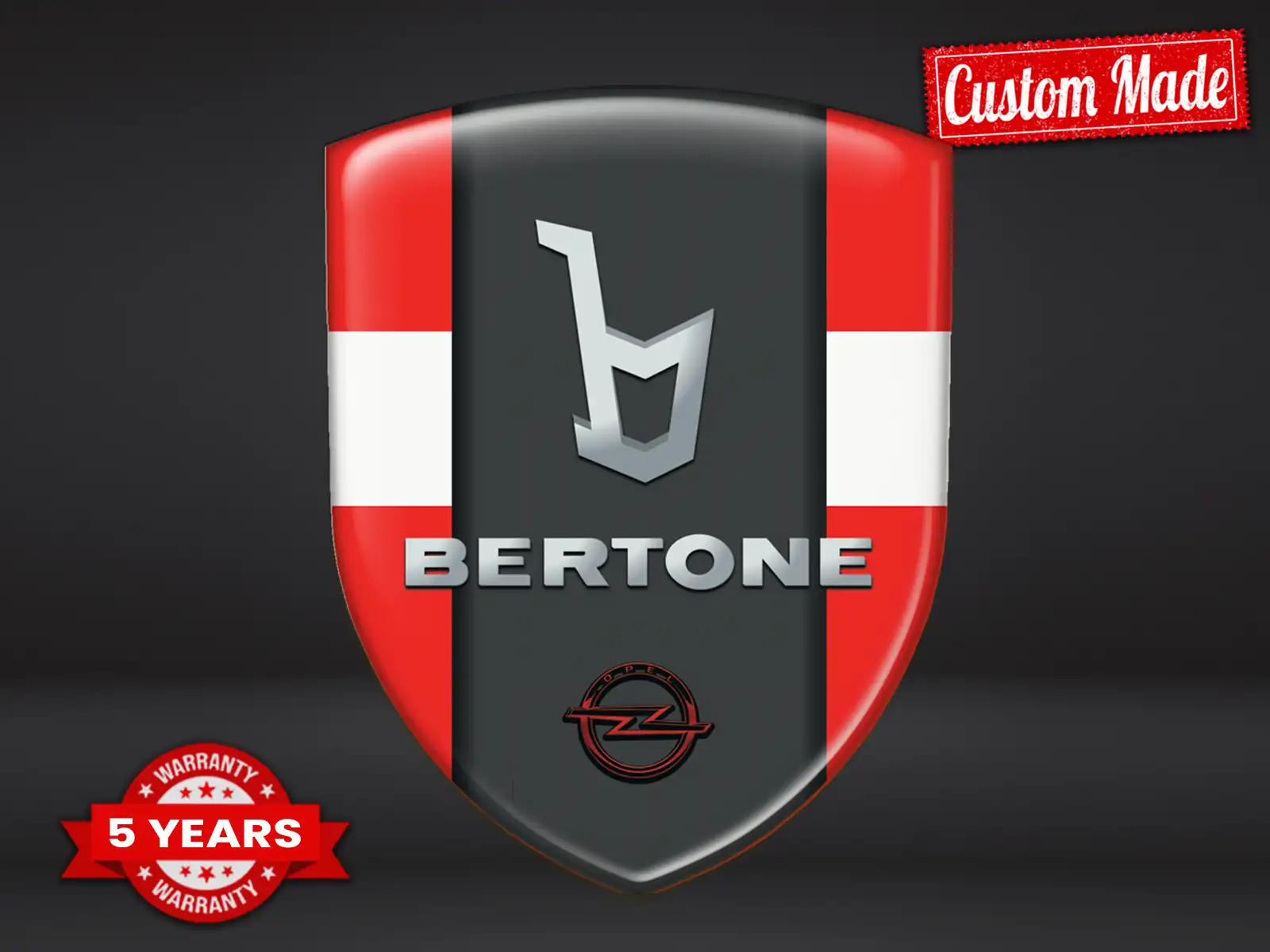 Bertone Emblema Auto Alta Calidad Profesional Personalizable